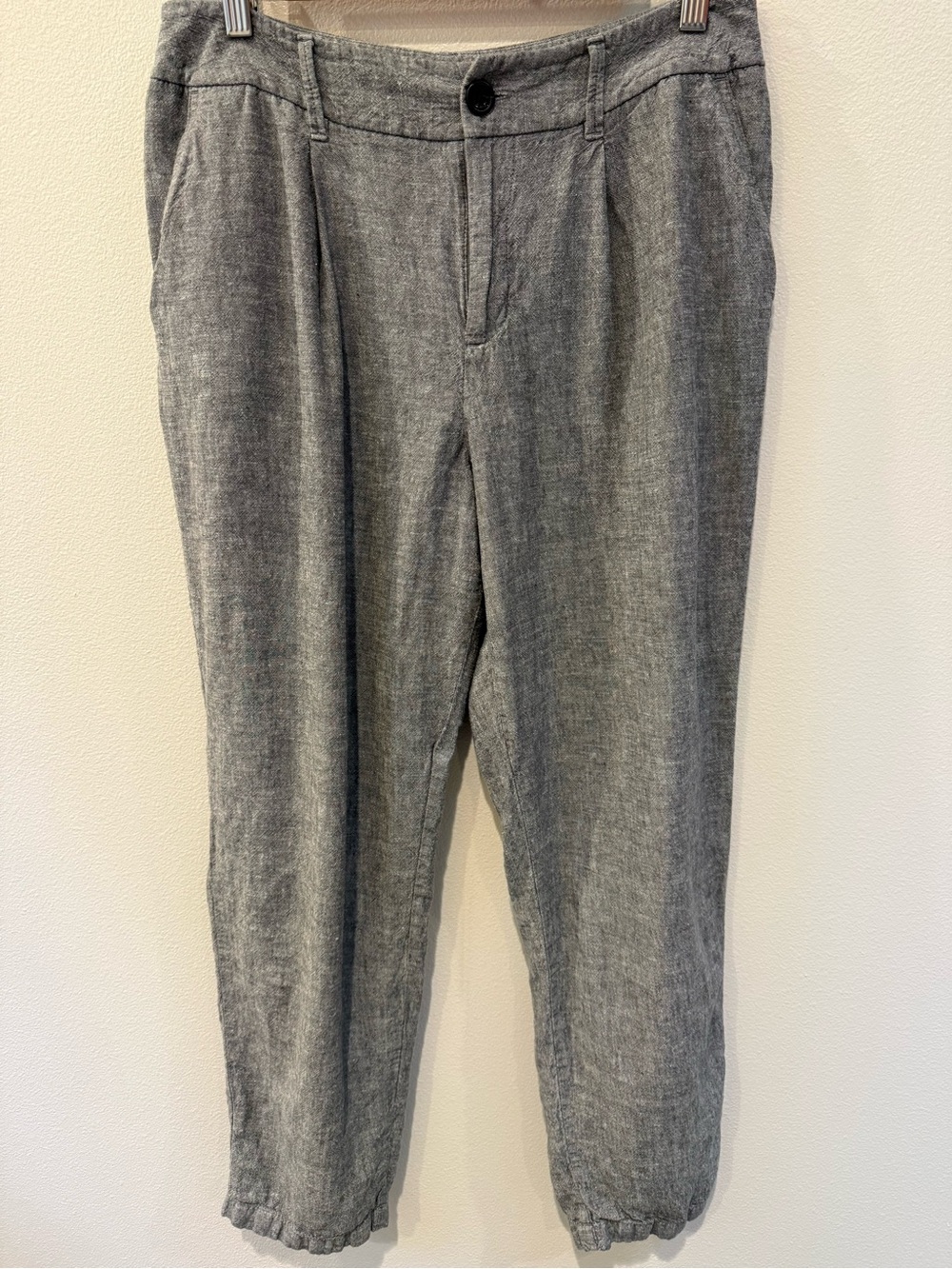 a new day Gray Linen-Blend Relaxed Trousers